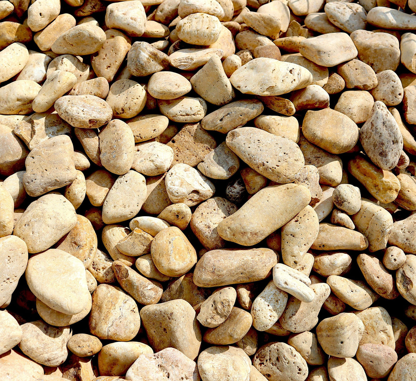 Yellow Forest River Stone "Natural Garden Material"