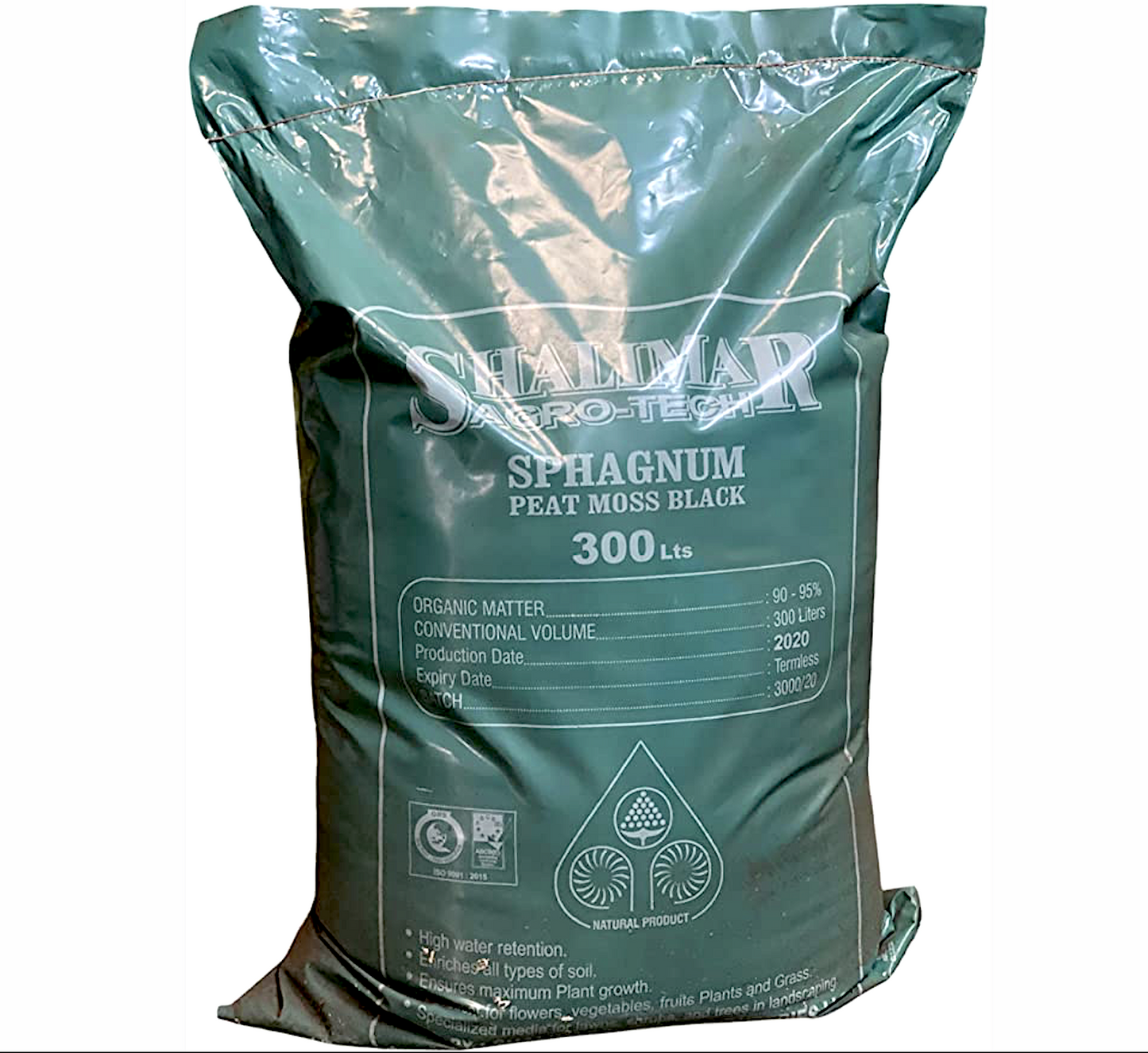 Sphagnum Peat Moss Black | 300 Liters Ready To Use