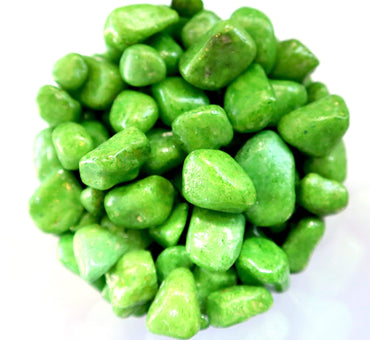 Green Decorative Painted Pebbles "Aquarium" 10-15mm