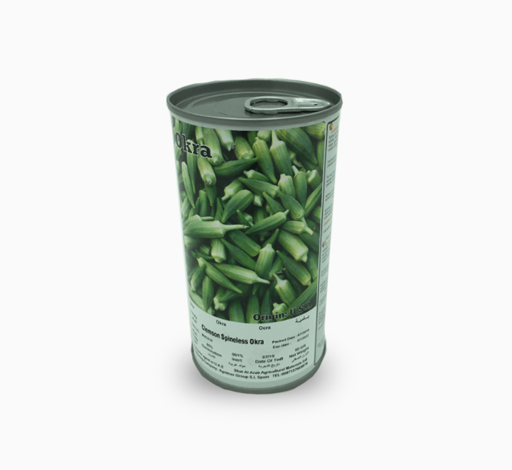 Clemson Spineless Okra Seeds Tin