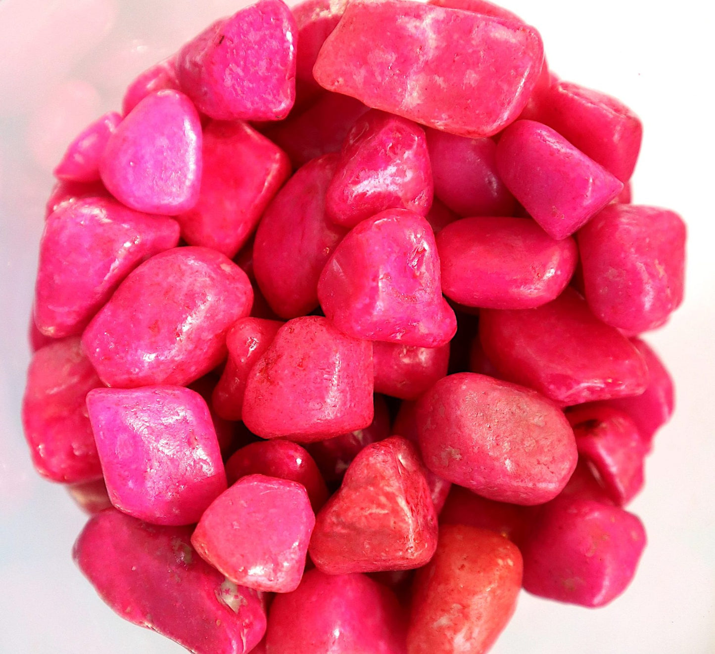 Pink Decorative Painted Pebbles "Aquarium" 10-15mm