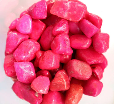 Pink Decorative Painted Pebbles "Aquarium" 10-15mm