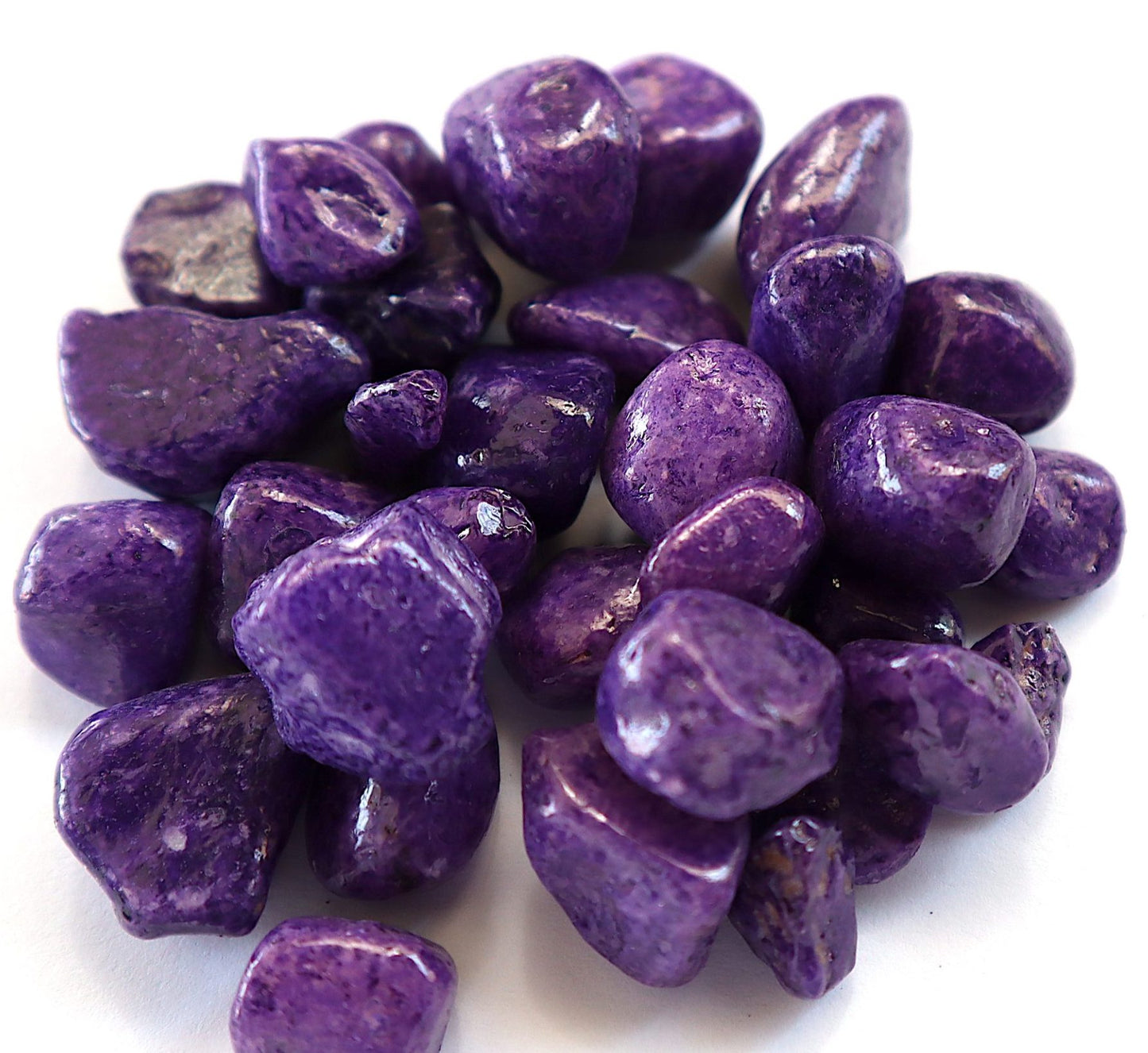 Purple Decorative Painted Pebbles "Aquarium" 10-15mm