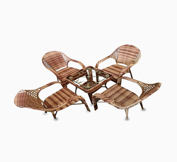 Blue River Rattan Wicker Table and Chair Set