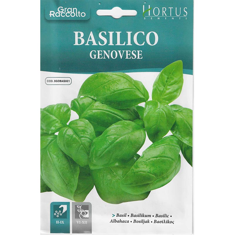 Basil "Basilico Genovese" Seeds by Hortus