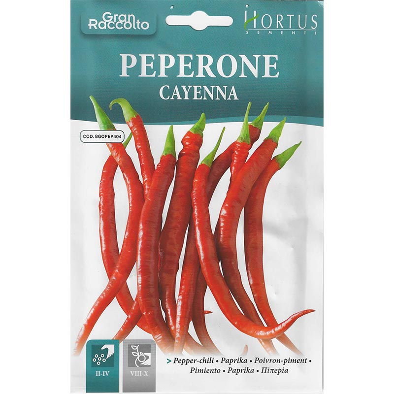 Pepper Chili "Peperone Cayenna" Seeds by Hortus