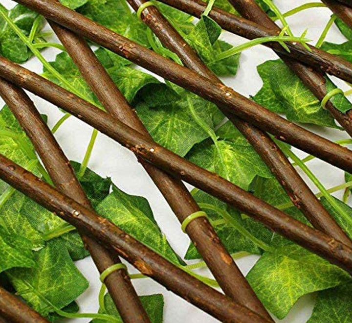Artificial Bamboo Garden Fence "Cover with artificial leaves" 1.0x2.0m