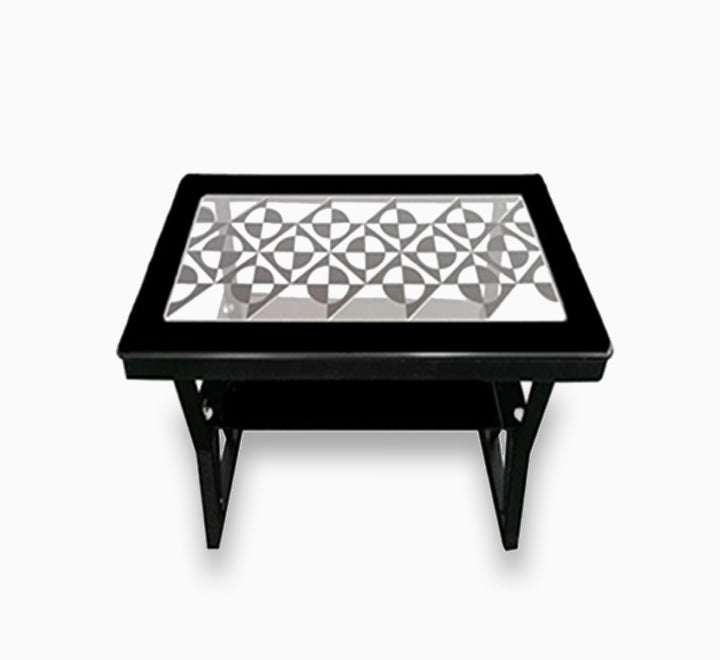 Rectangle Glass Coffee Table (Black)