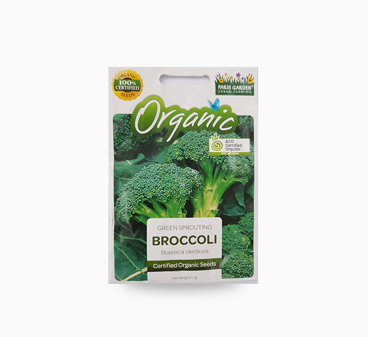 Organic Broccoli Seeds by Paris Garden 1.7g