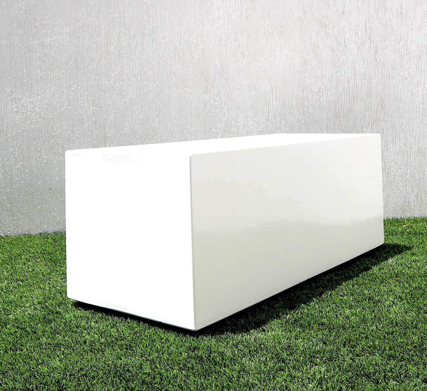 Rectangular GRP Pot 100x40x40cm Modern Durable Outdoor Planter Box