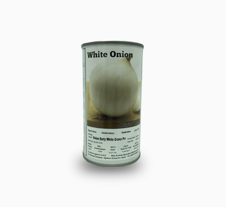 Onion Early White Grano Prr Seeds Tin