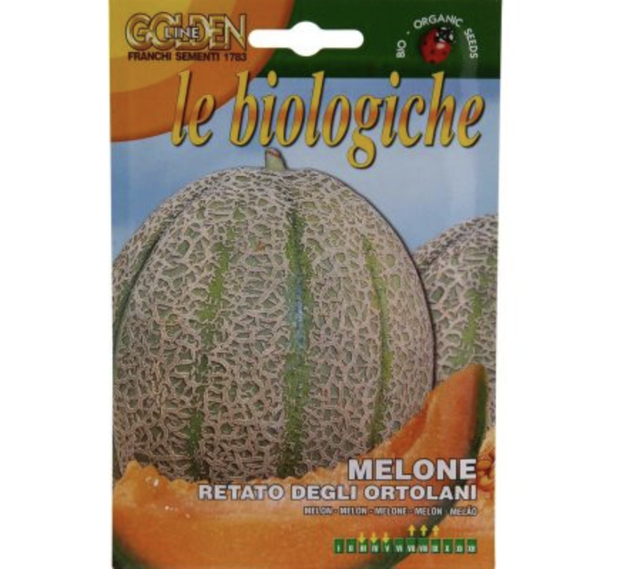 Melon "Melone Retato Degli Ortolani" Organic Seeds by Franchi