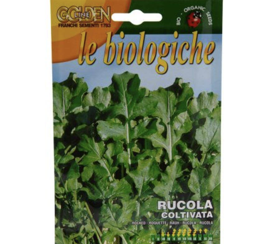 Rocked "Rucola Coltivata" Organic Seeds by Franchi