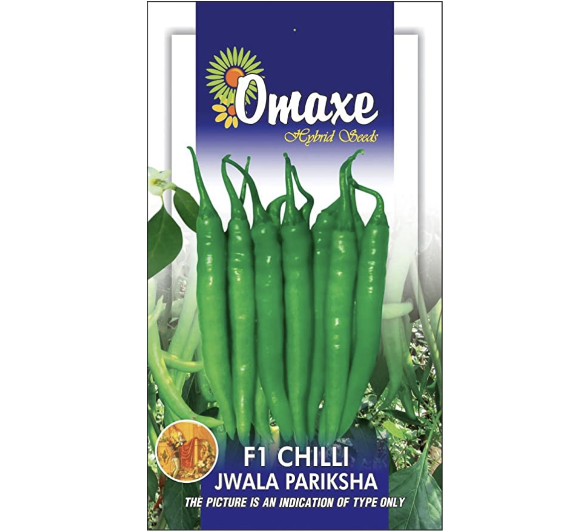 Pepper Jwala Pariksha Hybrid Seeds by Omaxe