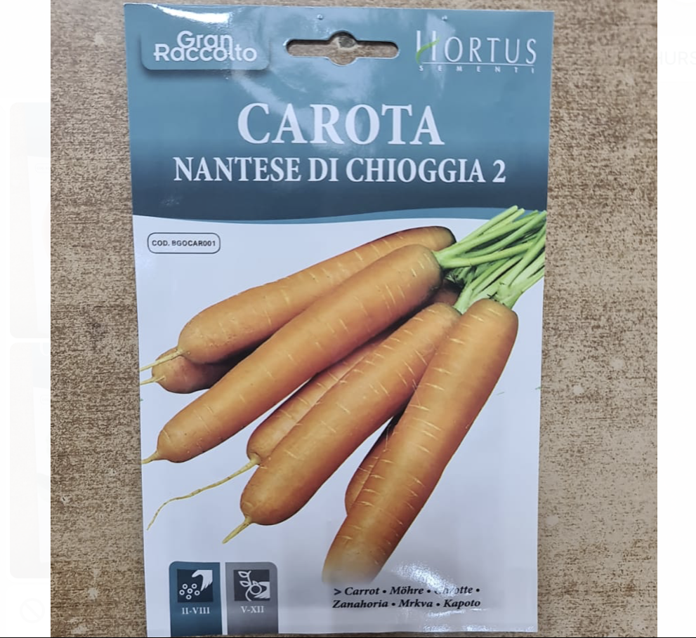 Corrot Seeds"Carota Nantese Di Chioggia 2" by Hortus