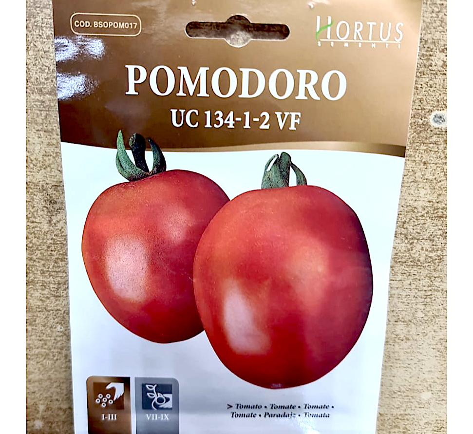 Tomato Vegetable Seeds "Pomodoro UC 134 VF" by Hortus