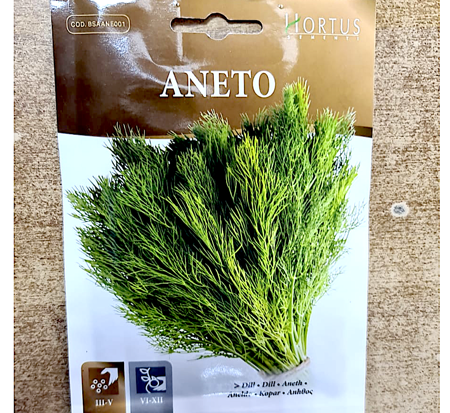 Dill Vegetable Herb Seeds "Aneto" by Hortus