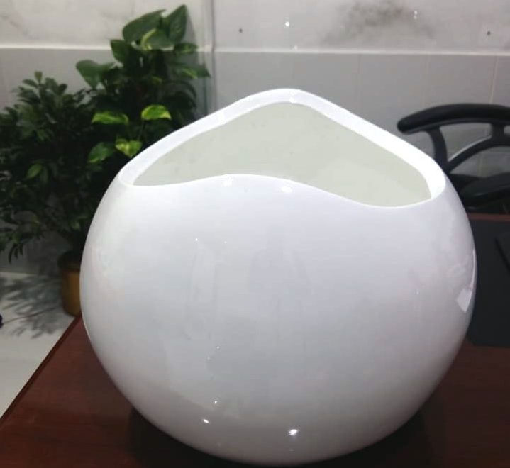 Oval GRP Pot 30x35cm Fiber glass