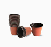 Plastic Nursery Pot, Yardwe 100 Pcs Plastic Planter Container "V9 Pot"