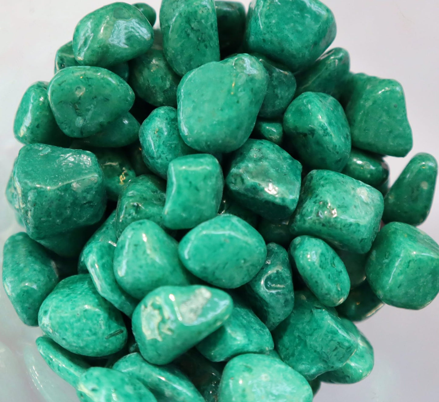 Light Green Decorative Painted Pebbles "Aquarium" 10-15mm