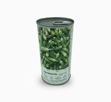 Clemson Spineless Okra Seeds Tin
