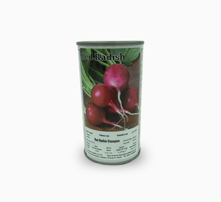 Red Radish Champion Seeds Tin