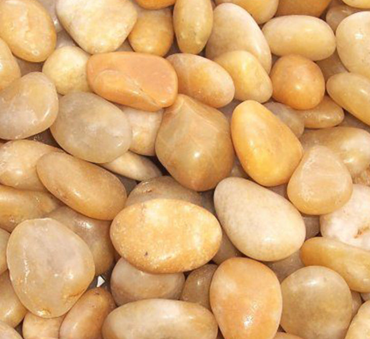 Yellow pebbles 3-5 cm