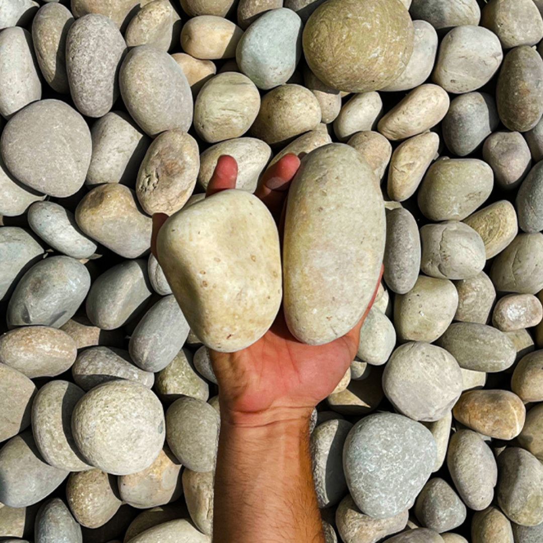 Large River Pebbles “Natural Garden Material