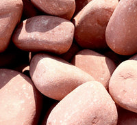 Tumbled Red River Stone “Natural Garden Material”